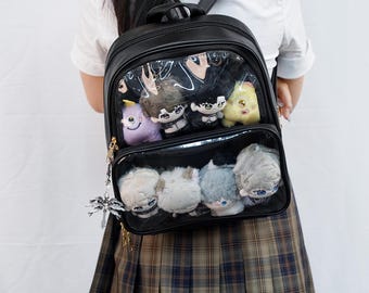 Ita Bag, Pin Display Bag, Ita Backpack, Pin Trading, Window Backpack, Pin Display Laptop Backpack, Everyday Ita Backpack