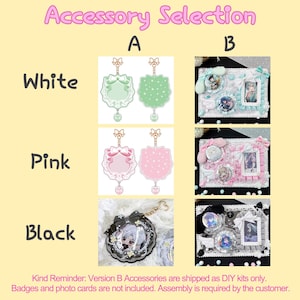 Pink Kawaii Ita Shoulder & Handbag with Clear Window for Anime Pins, Crossbody Display Bag for Cute Otaku Style image 3
