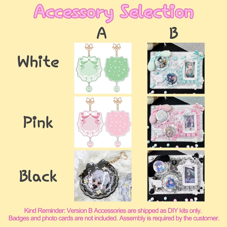 Pink Kawaii Ita Shoulder & Handbag with Clear Window for Anime Pins, Crossbody Display Bag for Cute Otaku Style image 3