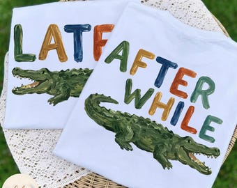 Later Gator PNG, After While Crocodile PNG, Trending, Funny Brushstroke Crocodile, See You Later Alligator, Sarcastic png, Funny Alligator