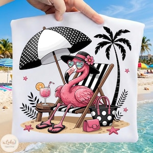 Flamingo Sommar Png, Flamingo Solglasögon, Strand Flamingo Clipart, Vibrerande Semesterstrand, Hej Sommar, Avkopplande Tropisk Fågel, Sommarvibbar