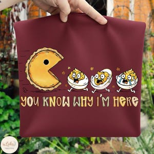 Thanksgiving Pumpkin Pie Chasing Png, Retro Funny Thanksgiving Deviled Eggs Png, Deviled Eggs Shirt Design, Pumpkin Season, Sublimation File