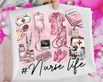 Nurse Life Png, Nurse PNG, Scrub Life, NP Nurse Life, Nurse Practitioner, Registered Nurse, Medical Assistant PNG, Healthcare