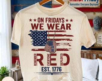 On Friday We Wear Red PNG, Remember Everyone Deployed, Red Friday Png, American Flag Us, Military Support Patriotic, American Veteran