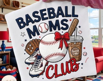 Baseball Moms Club PNG, Baseball PNG, Trendy Game Day Png, faux yarn Baseball Mama Png, Game Day Season Png, Baseball Game day Png