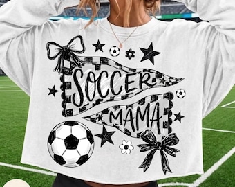Soccer  Mama PNG, Pennant Flag Soccer, PNG Fall Sports Design, Game Day Soccer, Vintage Soccer Mom, Soccer Design, Checkered Soccer Design