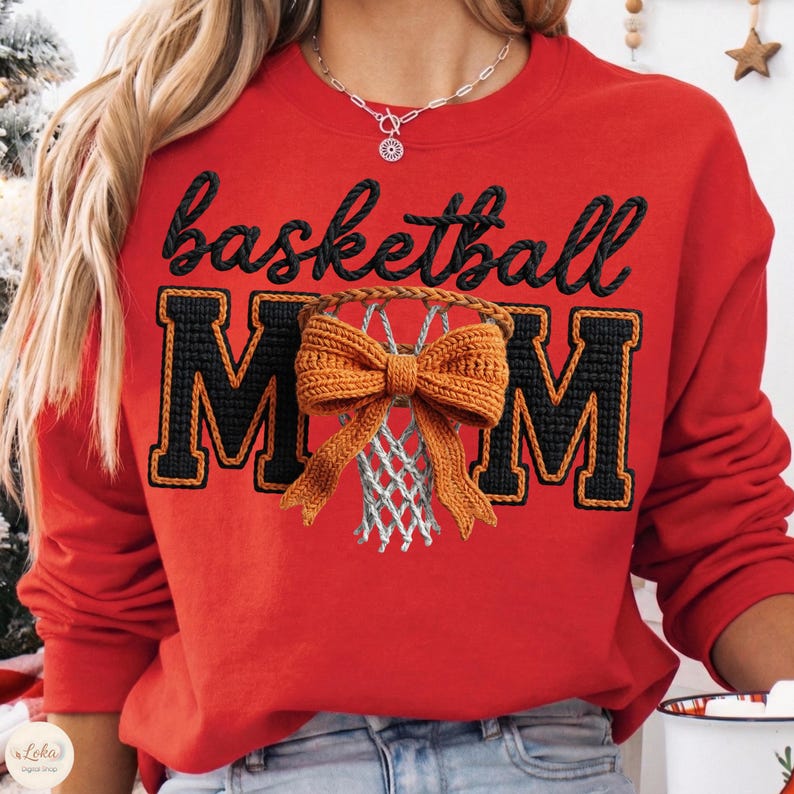 Basketball PNG, faux yarn basketball Mom Png, Crochet basketball PNG, Game day design PNG, Basketball Mama Png, Digital Download