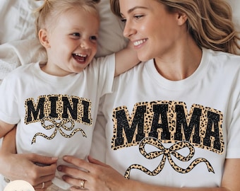 Leopard Mama Mini PNG, Coquette Bow Mama Mini, Mothers Day, Motherhood Png, Best Mom Ever, Match Mama Mini png, Sublimation Design