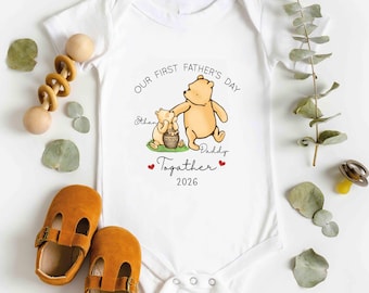 Our First Father's Day Together Baby Bodysuit | First Fathers Day Baby Vest | First Fathers Day Sleepsuit | First Father's Day as my Daddy