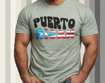 Puerto Rican  T-Shirt | Retro Flag Colors, Island Pride