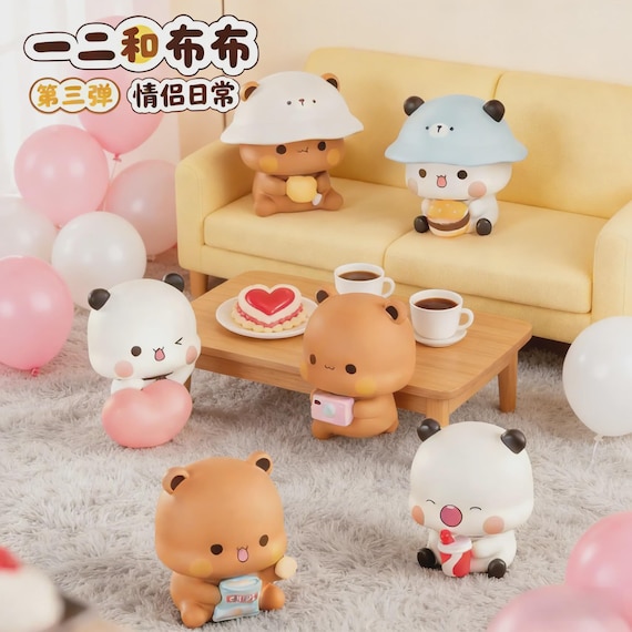 【※人気キャラクター愛情配送】Dudu&Bubuカップル日常フィギュアBOX Bubu Dudu Couple Daily Series Blind Bag Collectible Figurines