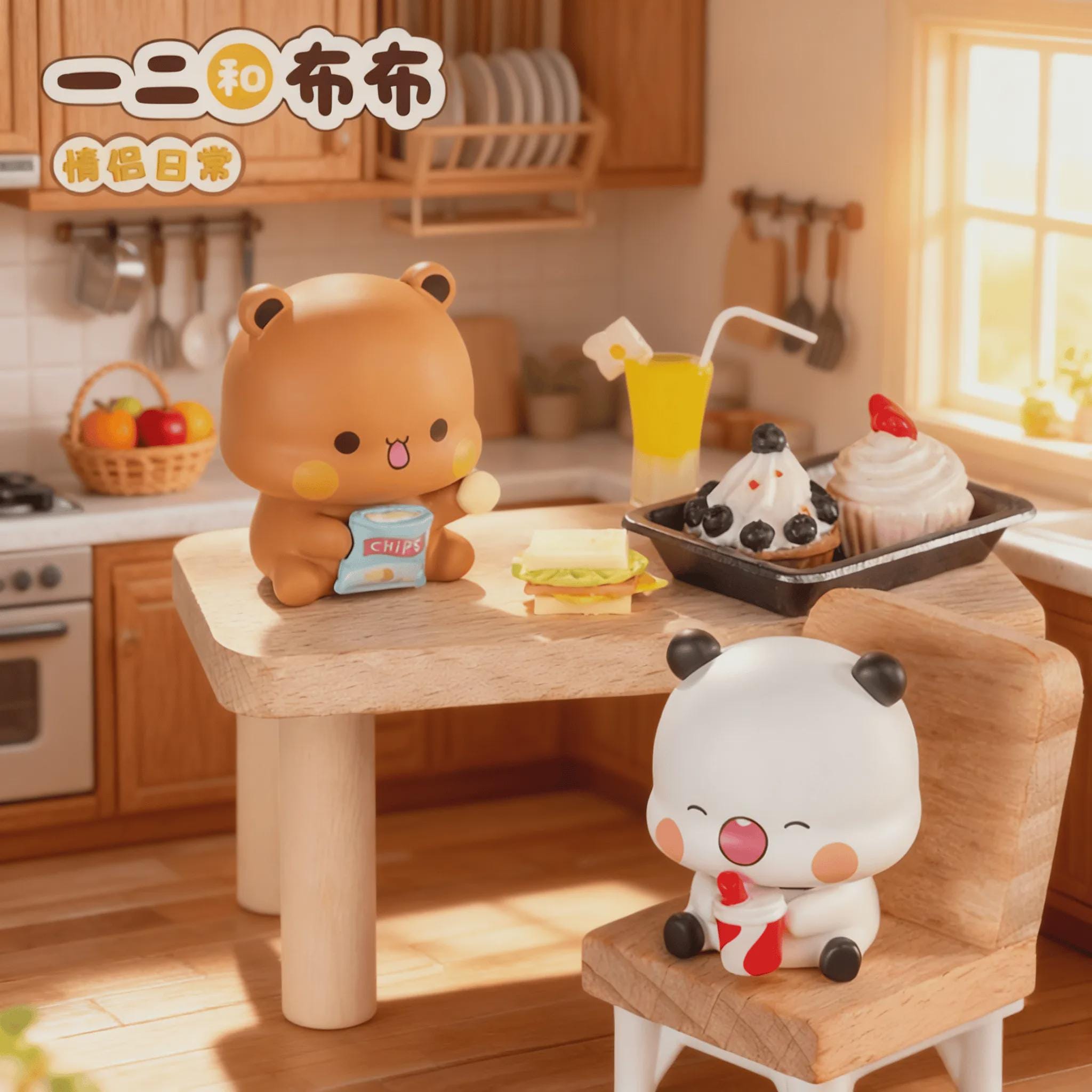 Bubu Dudu Couple Daily Series Blind Bag Collectible Figurines