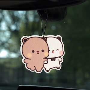 Bubu Dudu Gift, Scented Hanging Car Air Freshener Card, 7 Fragrances