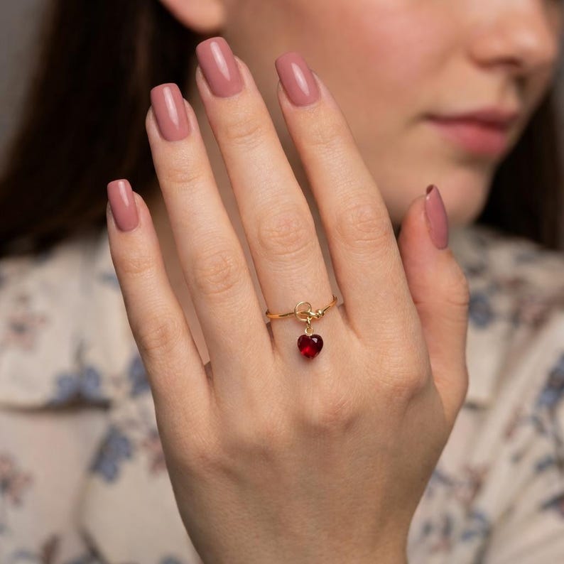 stacking ring set layered band ring multi band ring gold stack ring charm band ring heart pendant ring red stone ring tiny ring slim ring narrow band ring cute jewelry ring feminine ring gift for her dainty jewelry ring modern jewelry ring minimal jewelry ring daily wear ring light ring comfort ring smooth band ring shine ring glossy band ring fine jewelry ring handmade ring artisan ring simple band ring trendy jewelry ring stylish band ring clean design ring 10k gold ring 14k gold ring