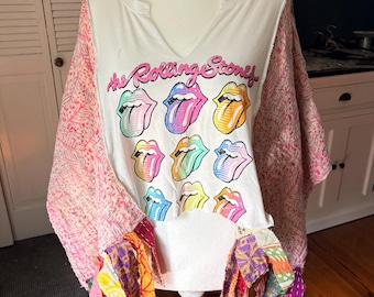 CROP TOP "Rolling Stones"  size OS