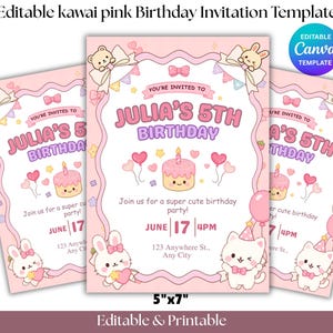 kawaii birthday invitation, pink birthday invite, editable kawaii invite, cute birthday template, canva birthday invitation, pink kawaii party, printable birthday invite, digital invitation template, cute pink invite, kawaii party invitation, editable party invite, instant download invite, girly birthday invitationkawaii birthday, pink birthday invite, kawaii invitation, editable invite, cute birthday card, canva invitation, printable invite, girly birthday, pastel birthday, instant download