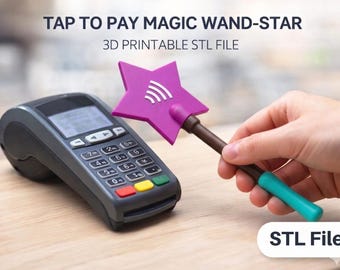 Tap to Pay Magic Wand STL Bundle | NFC Magic Wands | 3D Print Files | Contactless Payment Wand | 3D Tap to Pay Wands | Digital Download