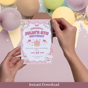 kawaii birthday invitation, pink birthday invite, editable kawaii invite, cute birthday template, canva birthday invitation, pink kawaii party, printable birthday invite, digital invitation template, cute pink invite, kawaii party invitation, editable party invite, instant download invite, girly birthday invitationkawaii birthday, pink birthday invite, kawaii invitation, editable invite, cute birthday card, canva invitation, printable invite, girly birthday, pastel birthday, instant download