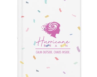 Calm Outside Chaos Inside Journal | Cute Notebook | Self Care Journal | Gift for Her