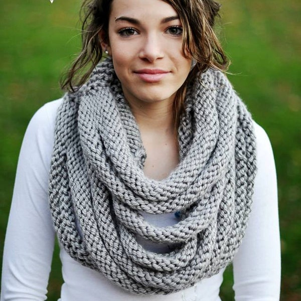 PDF Knitting Pattern Rope Cowl Child, Teen, Adult, ages 5 to adult INSTANT DOWNLOAD