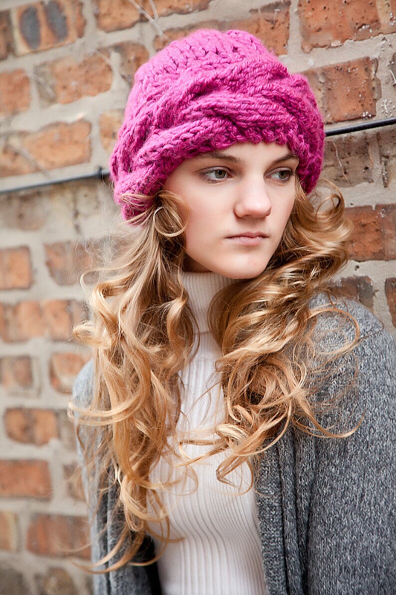 PDF Knitting Pattern SBC super Bulky Cable Headband/hat and Etsy