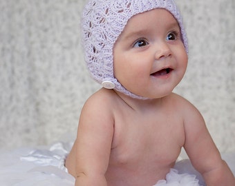 PDF breipatroon Leaf Lace Pixie Hat pasgeboren baby tot volwassen maten patroon k006