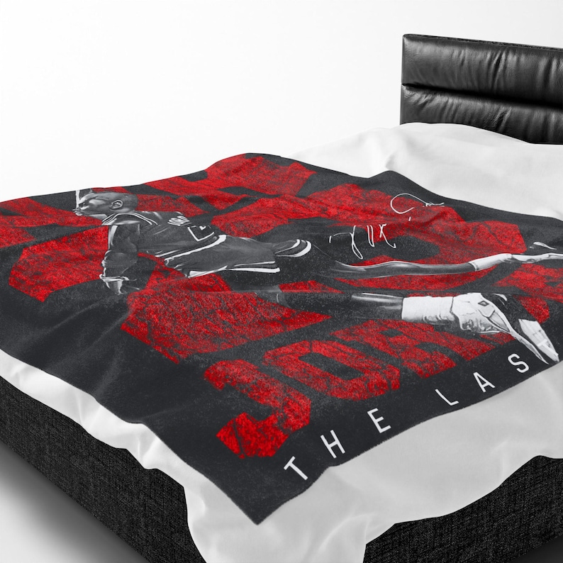 Manta de felpa de terciopelo con estampado de las zapatillas Air 23 Jordan Basketball Dunk. imagen 2