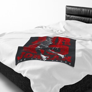 Manta de felpa de terciopelo con estampado de las zapatillas Air 23 Jordan Basketball Dunk. imagen 14