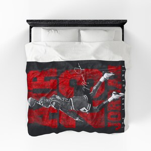 Manta de felpa de terciopelo con estampado de las zapatillas Air 23 Jordan Basketball Dunk. imagen 8