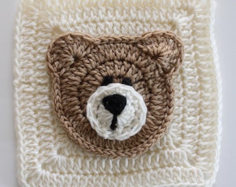 Couverture ours au crochet