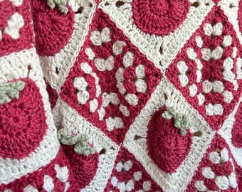 Patron au crochet (le paradis des fraises !!)