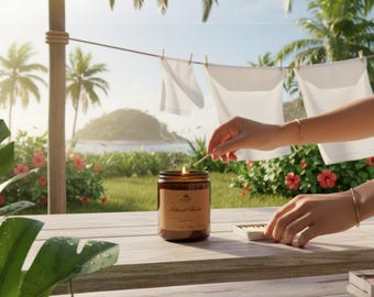 Island Fresh Soy Candle • Handmade • Custom Scent Strength • Home Décor • New Home Gift • Vegan
