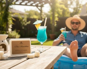 Blue Hawaiian Soy Wax Melt | Gift for Him | Aromatherapy | New Home Gift | Handmade