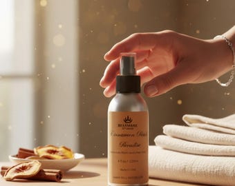 Cinnamon Peach Paradise Room and Linen Spray, 4 fl oz, Handmade, Dorm Decor, Car Freshener