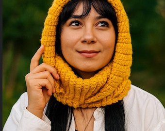 Crochet Balaclava Pattern PDF, Handmade Winter Gear, Easy Crochet English  PDF,Turtleneck Hoodie Crochet