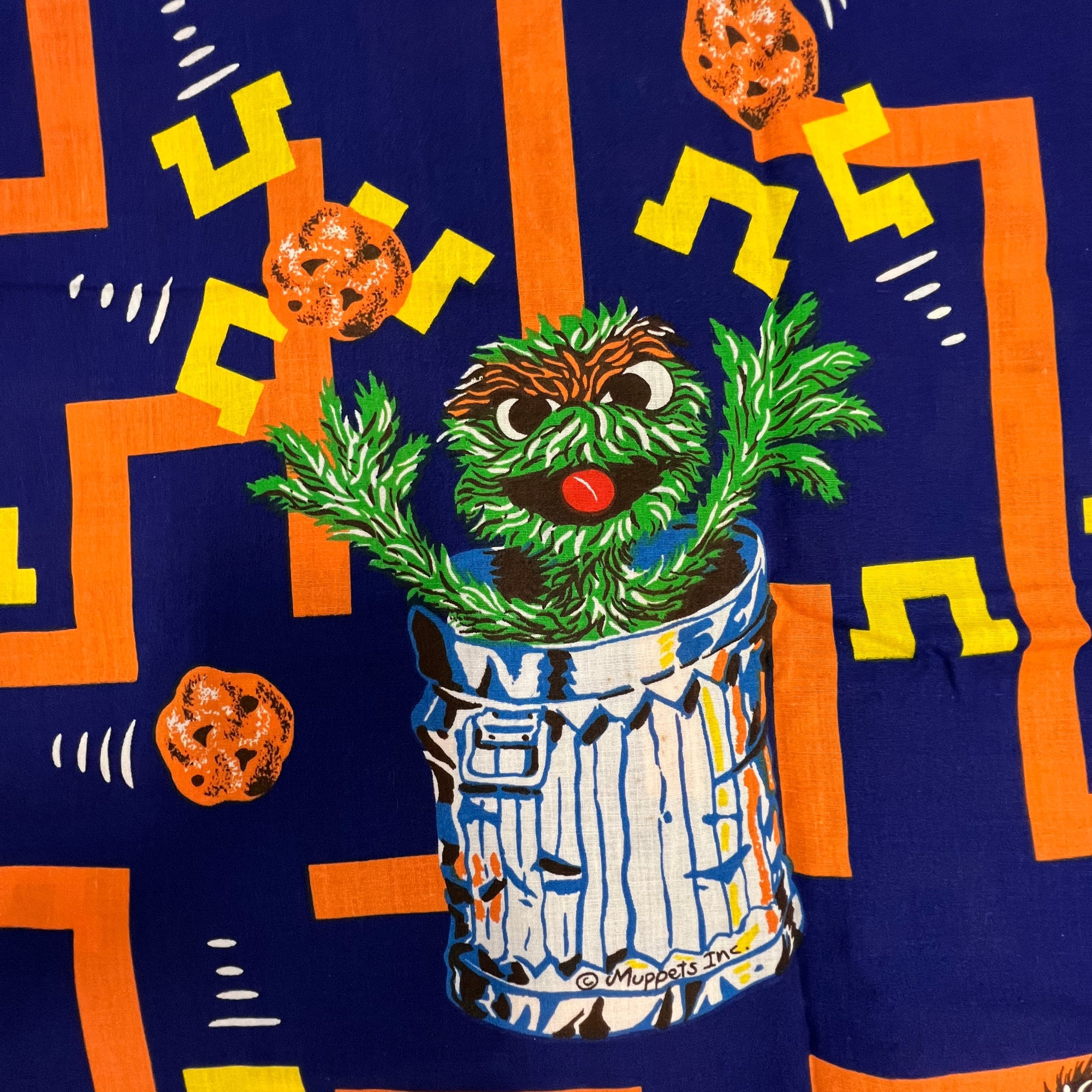 Ernie Sesame Street Hair Clips Orange Rare Fabric Handmade Hair Bows - Kids Shows - Sesame Street - Ernie  main image 3