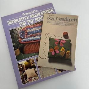 Vintage 1970s Needlework Pattern and Instruction Books | Hardback and Paperback