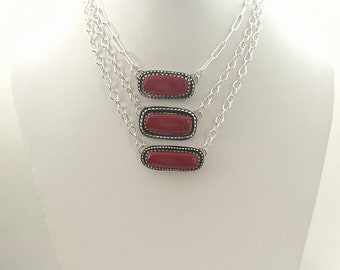 Handcrafted One of A Kind Rosarita Bar Necklaces in 925 Sterling Silver