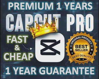 1-year Capcut Pro subscription with warranty