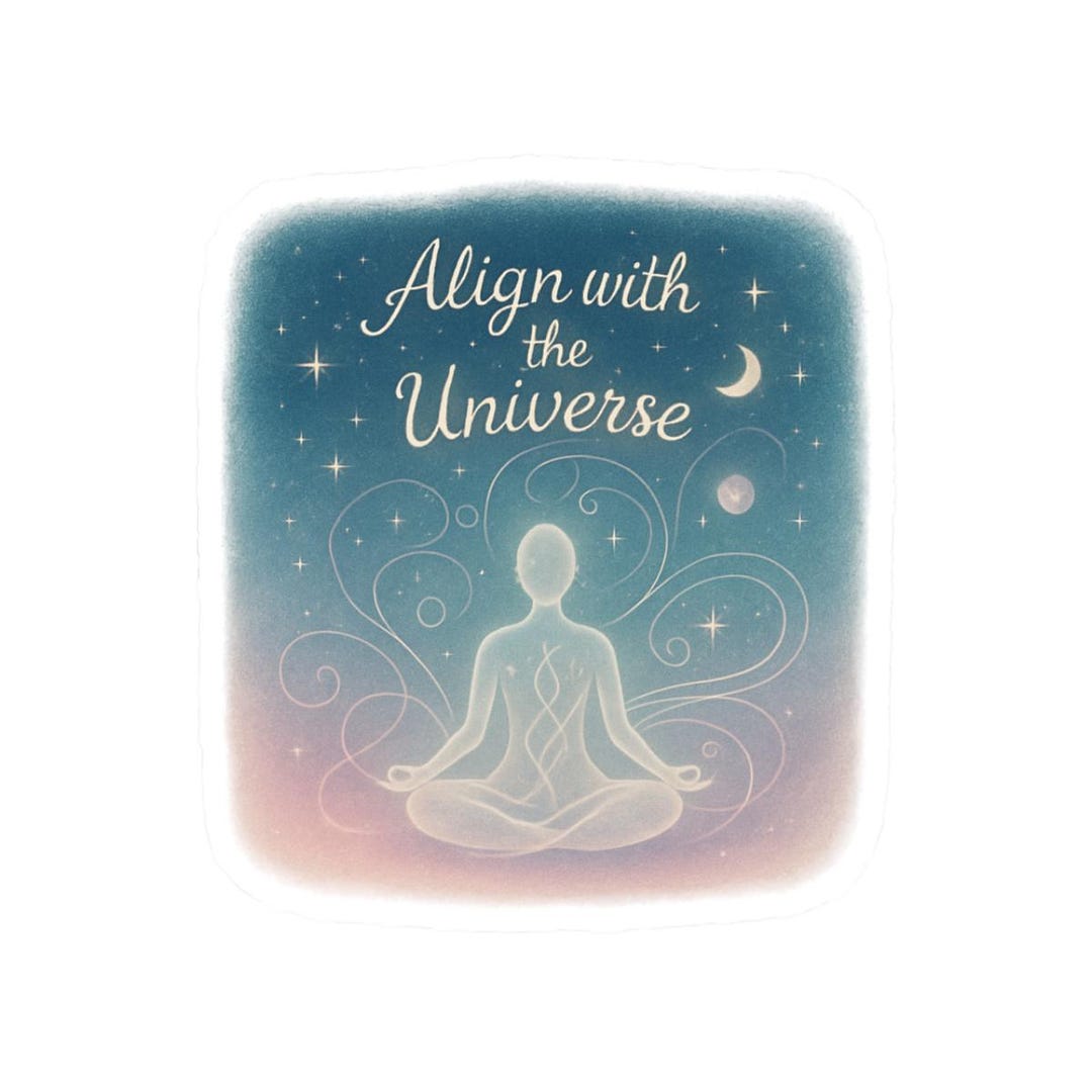 Align With the Universe Sticker: Spiritual Meditation Yoga Decal - Etsy