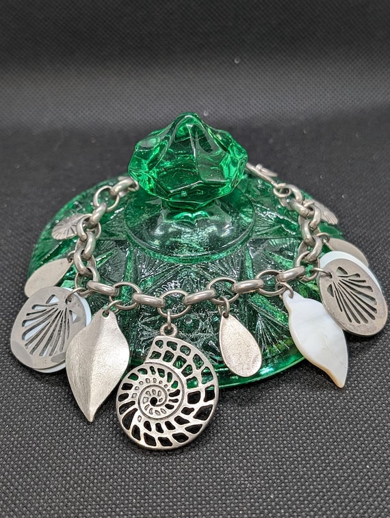 Cookie Lee shells/ beach theme charm bracelet. - image 1