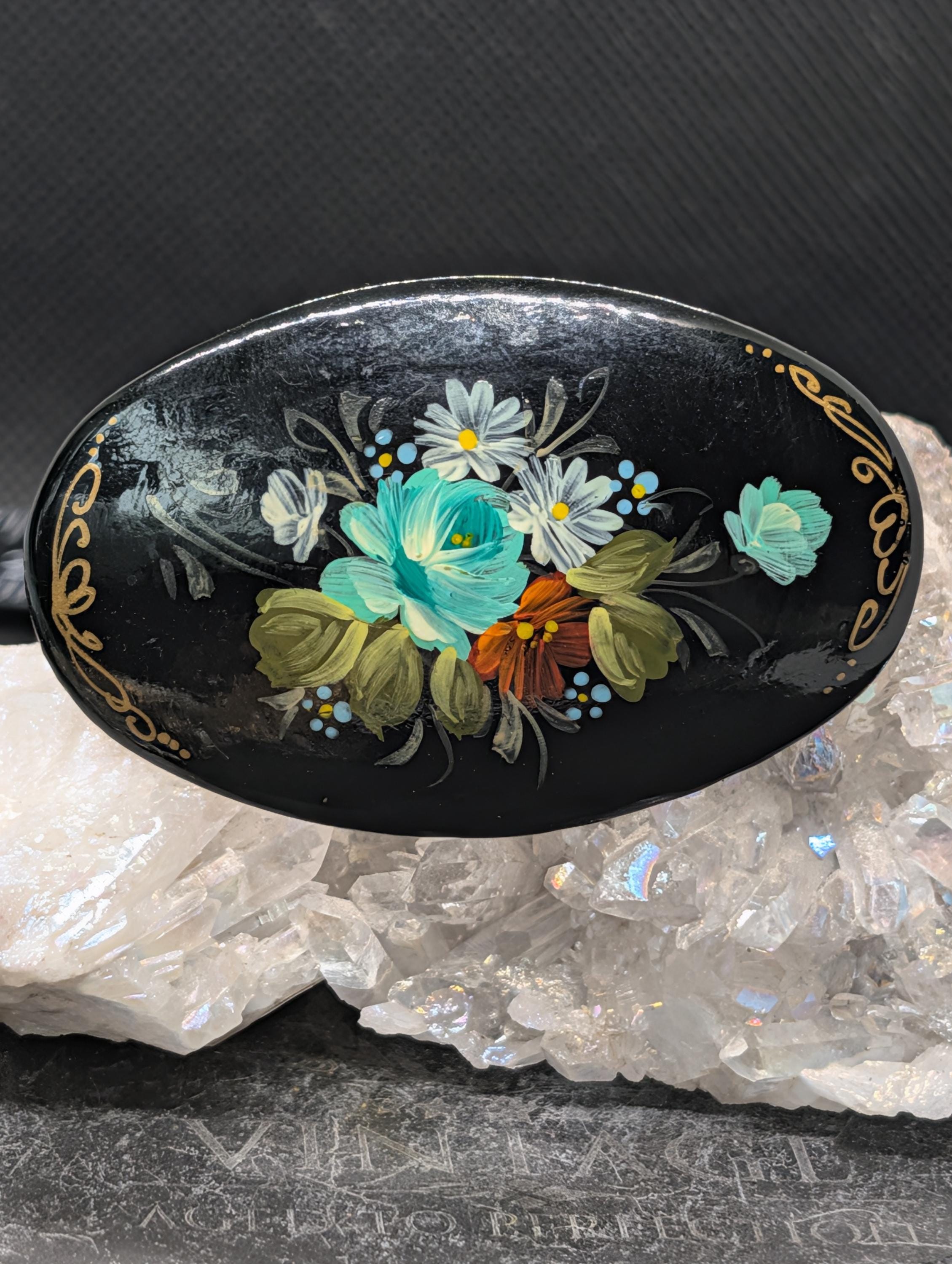 Russian Hand Painted Jewelry - Etsy