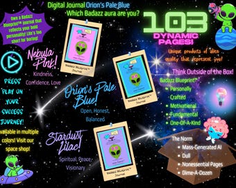 Undated Digital Journal (OPB) | Self-Care Planner | Daily Reflection and Notes | Mental Health Notebook | Healing and Wellness Templates
