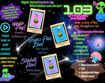 Undated Digital Journal (Stardust Lilac) | Mental Health Notebook for Goodnotes and Notability | Daily Planning and Reflection