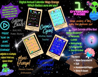 2026 Digital Calendar (Mars Orange) | Full Year | Sunday Start | Annual Schedule | Yearly at a Glance | Household Management Planner