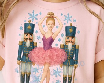 Nutcracker Ballerina PNG, Christmas Ballet Clipart (Digital Download)