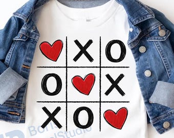 Valentine Tic Tac Toe Hearts PNG
