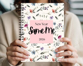 2026 Journal Spiral Notebook Floral New Years Lined Writing Book Manifest Reflection Journal for Her Setting Goals and Self Care Book