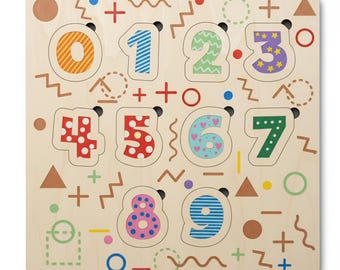 Montessori Numbers Puzzle SVG DXF – Laser Cut Files