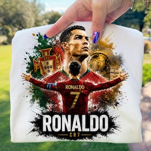 Ronaldo World Cup 2026 Png | Portugal Soccer Legend CR7 Shirt Design | Digital Download image 7